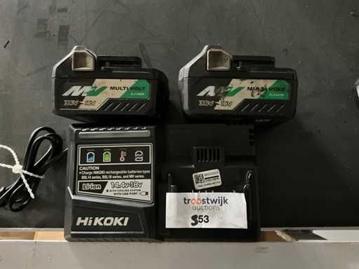 Hikoki 36 V/ 18 V multivolt Battery & charger set