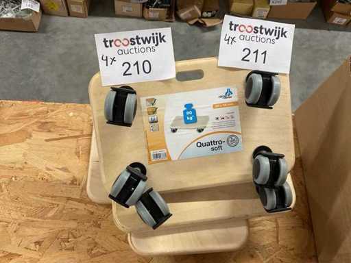 4 umsteigende Karren 80 kg