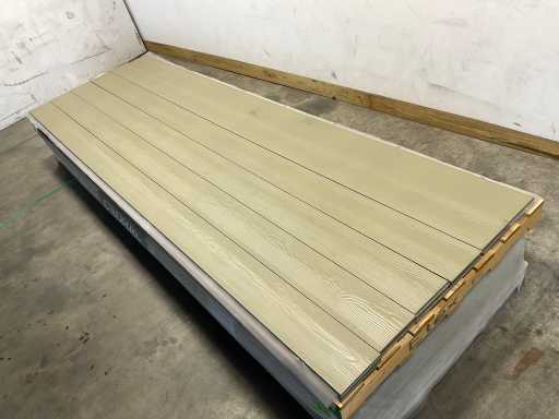 Fassadenband aus Zedralholz - Brandklasse A2 - Grau - 360x18,6x1,2 cm (144x)
