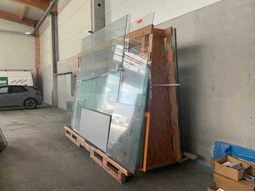 Glass Inventory with Storage Rack