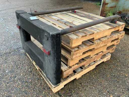 Heftruck lepelbord met bigbagdoorn