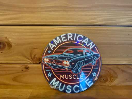 Metall-Werbeschild rund 20 cm