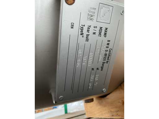 2021 BWB Water Tank 95L ASME