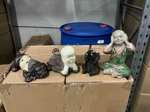 Partij diverse decoratieve beeldjes (119x)