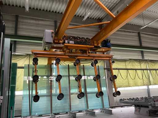 1999 Lisec PKL-60/30 Portalkran inklusive Glasheber