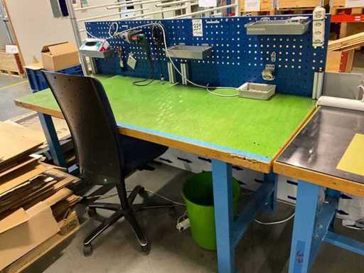 Garant workbenches with body and office chair