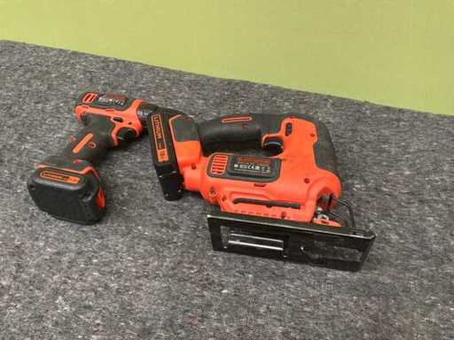 Black+ decker Boormachine en decoupeerzaag accugereedschap (2x)