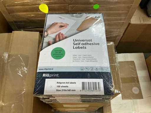 Lot Rillprint selbstklebende A4-Etiketten 210x148mm (47x)