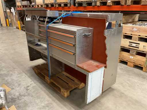 Finnerup Set de systèmes d’aménagement de fourgons en aluminium