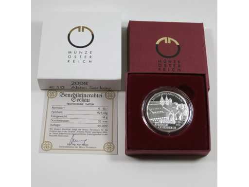 Austria 10 Euro 2007 Zilver Proof St. Paul im Lavanttal