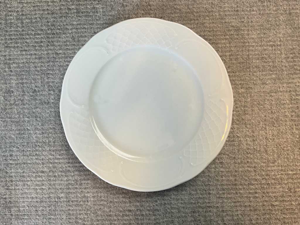 100 porseleinen borden, dia 20cm