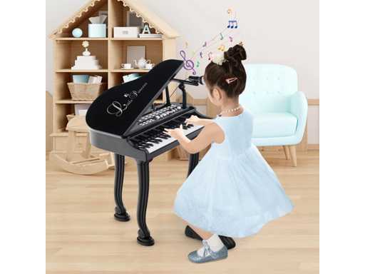 37-Key Kids Piano Keyboard with Microphone and Learning Mode