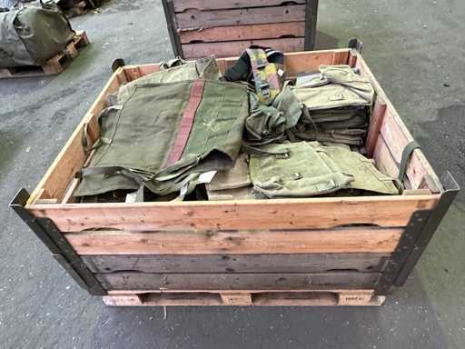 Batch of various army bags