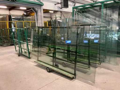 Cărucior de sticlă / cărucior cu plăci (9x)