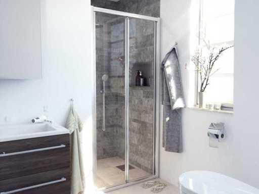 Marenza Fold Folding Folding Door 90x190 chrome easy cleane anti-lime SW8416