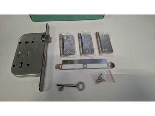 100 sets of 'lock + hinges'