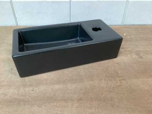 DIFFERNZ-Waschbecken Hura Keramik schwarz