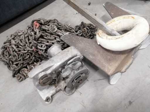 Schiffsanker + Winde + 30 mtr Kette - Sonstiges Bootsteil