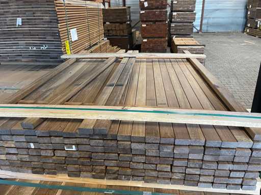 Guyana Ipé Lamellen gehobelt 1250x45x21mm (148x)