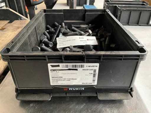 Würth 24.17kg Hexagon bolt with fine thread M16 x 1.5 x 80 in stackable bin