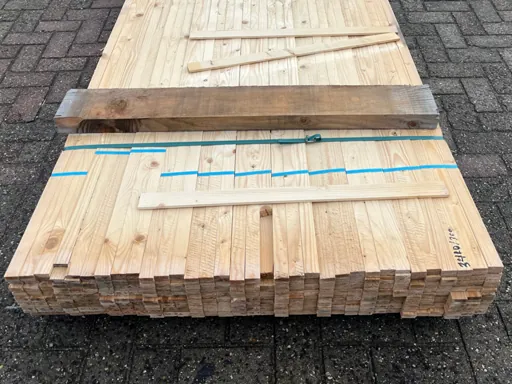 Wooden battens 3000x32x10mm 528 pieces 1584m1 new unused