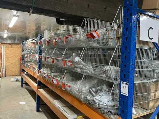 Batch of various sanitary installation material