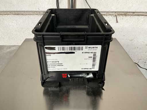 Würth 1.61 kg Cylindrical screw M8 x 40 in stackable box