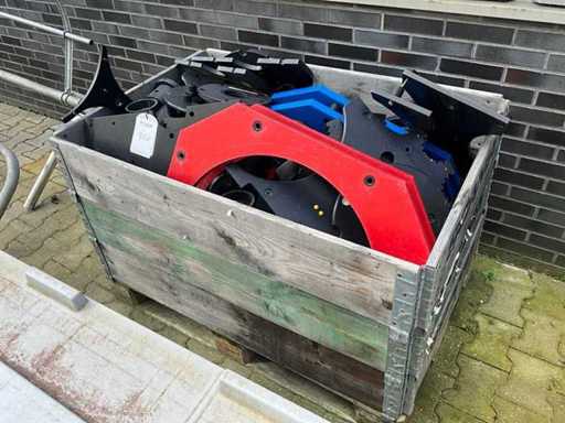 Partij kunststof onderdelen