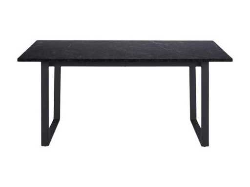 fonQ - Masa de sufragerie Hein 160 x 90 cm - Negru - Masă de sufragerie