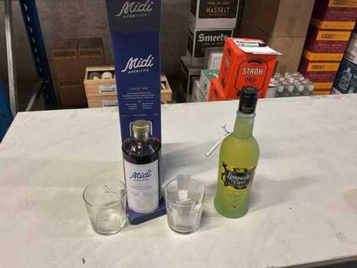 Lotto di gin e limoncello