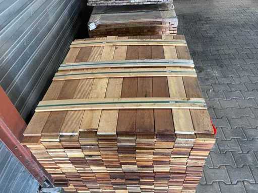 Carrelage en bois dur 550-1050x97x17mm (800x)