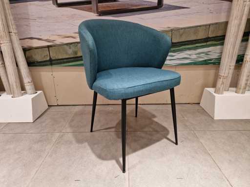 2 x Château-Line Dining Chair Lot Tank Tub modèle Vert-Bleu