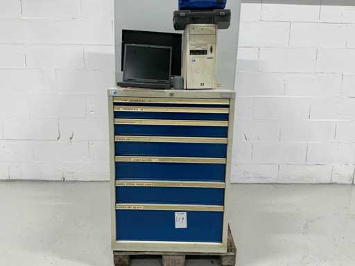 Comodă de scule cu 7 sertare și capacitate