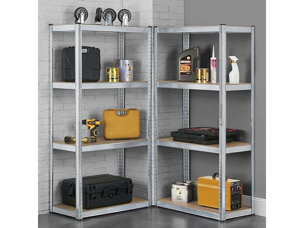 4 x Easy Storage Shelves 160 x 80 x 40 cm