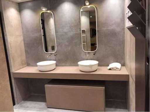 Mobilier de lavabo Rexa Design 240x50x12 cm