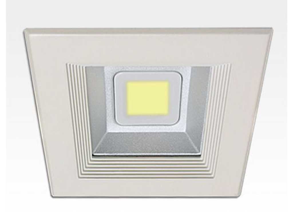 Package of 24 Pieces - 30W LED Recessed Downlight White Square Neutral White/4000-4500K 1800lm 230VAC IP44 120 Degree Lighting Wall Light Ceiling Light Interior Light Recessed Light Office Light Path Lighting Aisle Lighting