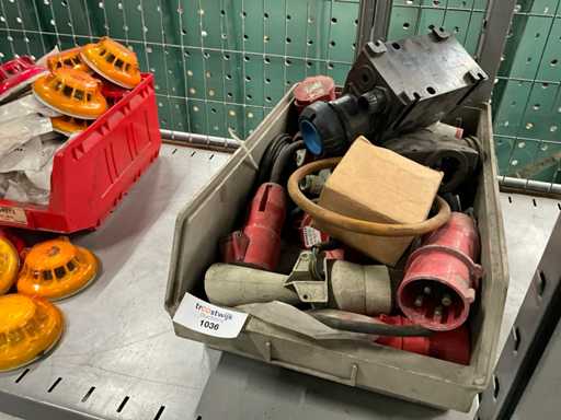 Batch of three-phase plugs