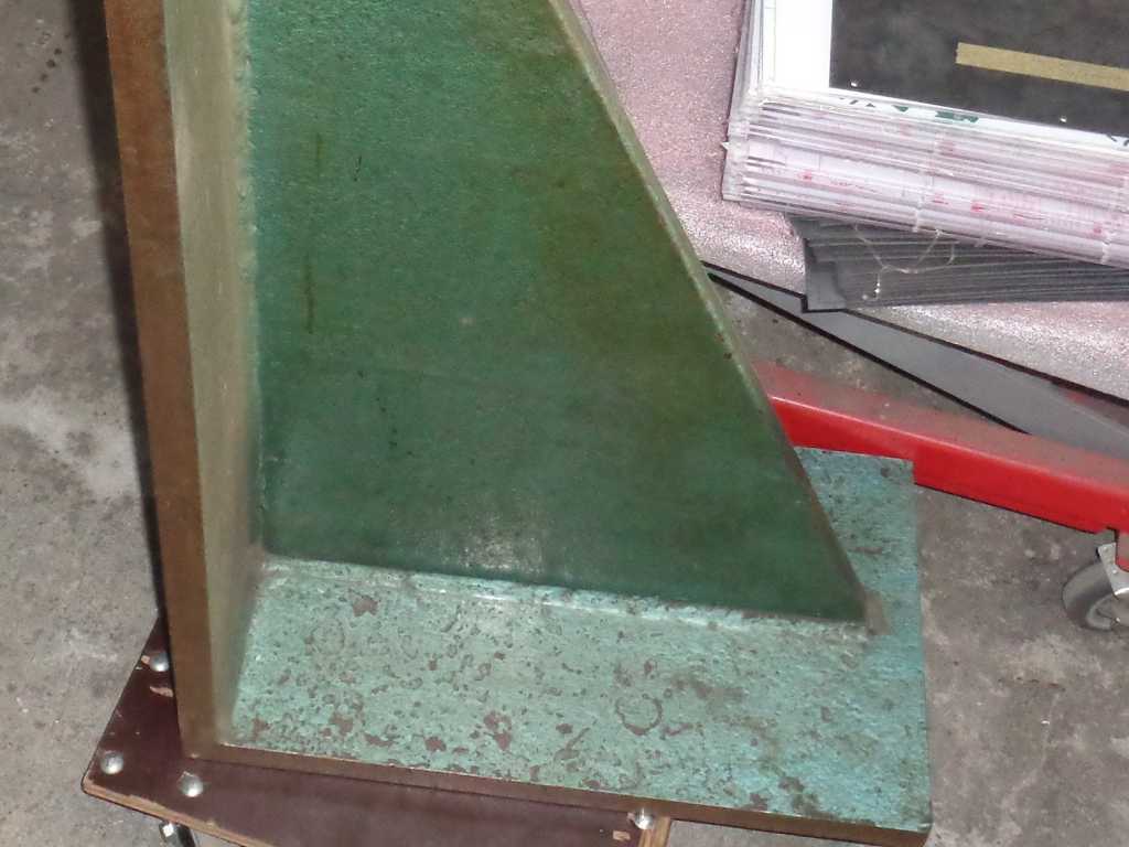 Large steel, milled clamping angle/angled clamping plate