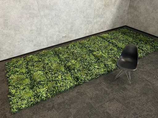 Décoration murale de 10 m2, végétation artificielle « forêt » inutilisée