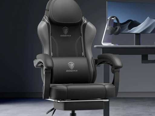 Chaise de jeu en cuir PU 