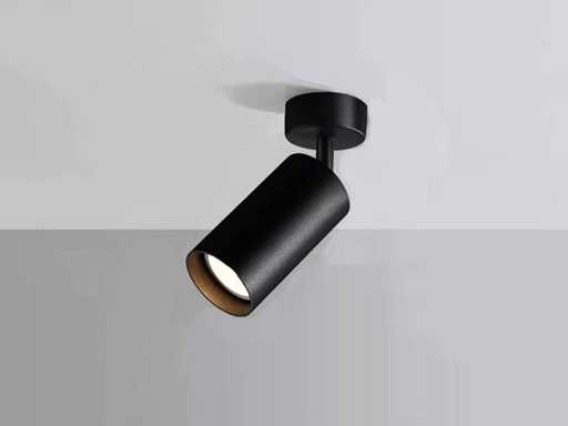GU10 Opbouwspot Armatuur draaibaar zwart(10x)