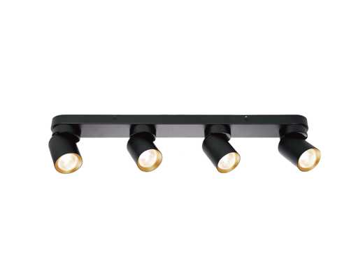 GU10 Opbouwspot Armatuur 4 kop draaibaar(3x)
