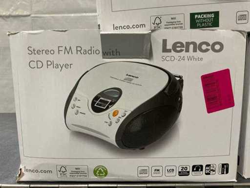 Lecteur CD radio portable Lenco SCD-24 (4x)