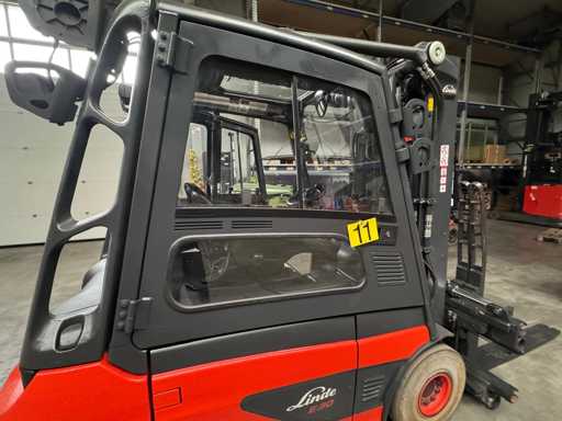 2017 Linde 387 E30L wózek widłowy z prawymi drzwiami 2010-2021