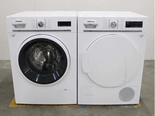 Siemens iQ700 iSensoric aquaStop Washing Machine & Siemens iQ700 iSensoric selfCleaning condenser Dryer