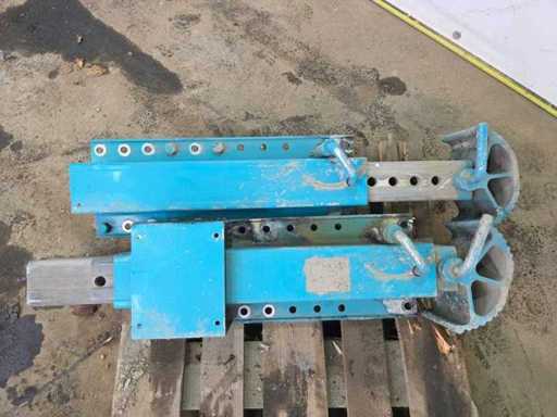 Rimorchio in alluminio per gambe di supporto