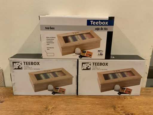 APS - Drewniana skrzynka na herbat? (3x)