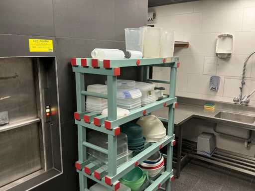 Partij plastic keukenmiddelen