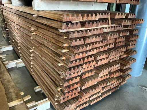 Hardwood decking boards (approx. 145 pieces)