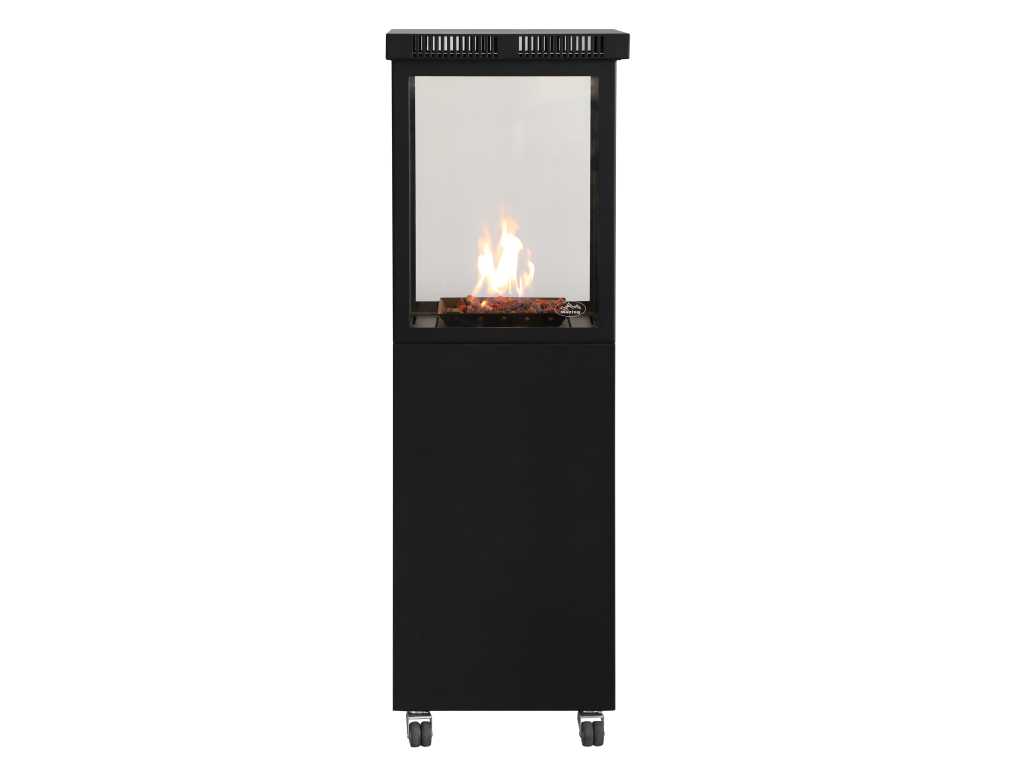 5 x Gas Patio Fireplace - 7300 W - Black